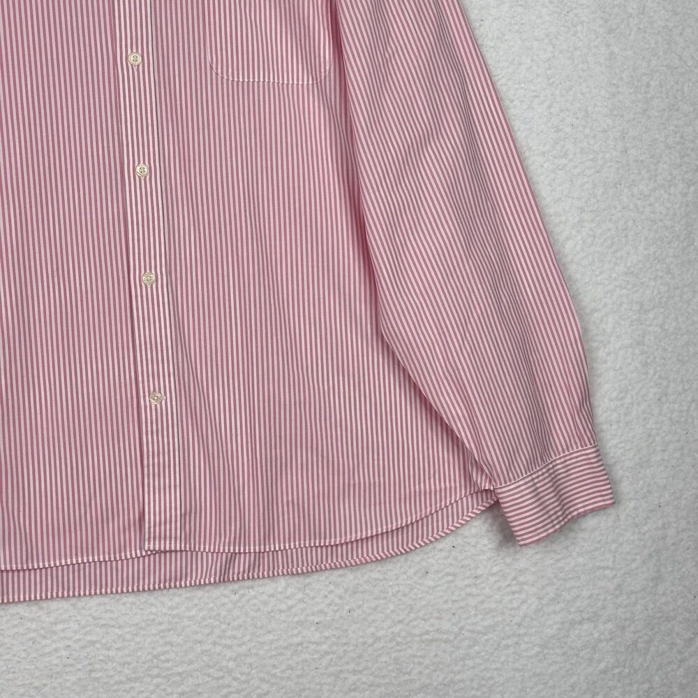 Vineyard Vines Mens Button Down Stretch Poplin Stripe Shirt Pink XL Embroidered - Picture 5 of 15